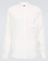 Ermenegildo Zegna Camicia in lino Bianco