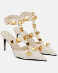 Valentino Garavani Pumps Roman Stud in pelle Bianco