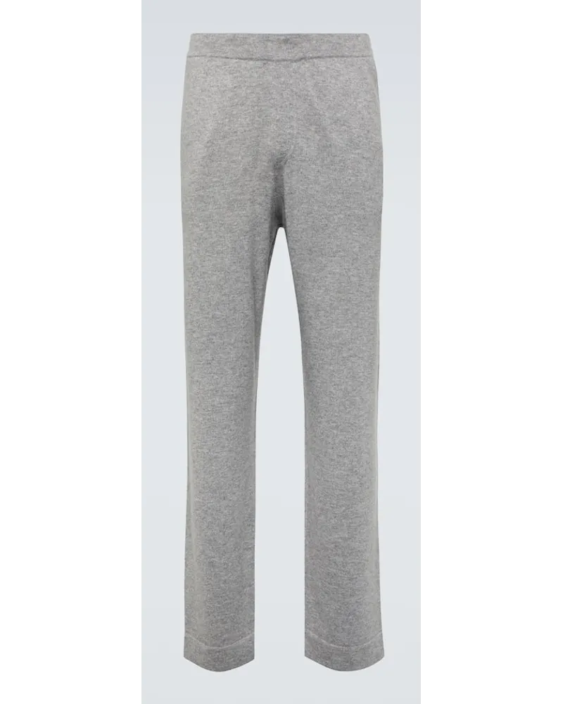 ALLUDE Pantaloni sportivi in cashmere Grigio