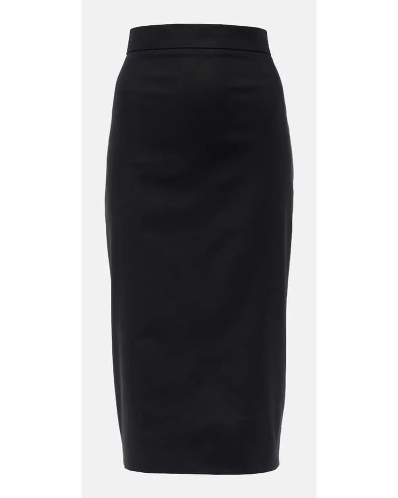 Max Mara Gonna a tubino Eden in misto cotone Nero