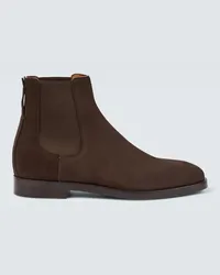 Ermenegildo Zegna Stivaletti Chelsea in suede Marrone