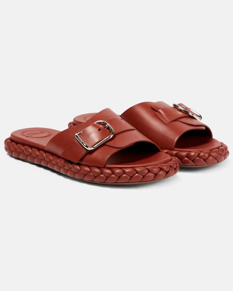 Chloé ChloÃ© Sandali Pip in pelle Marrone