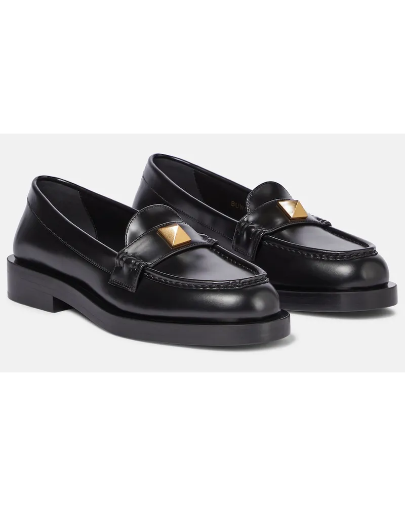 Valentino Garavani Mocassini Roman Stud in pelle Nero