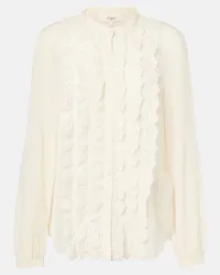 Chloé Chloé Camicia in georgette di seta Bianco