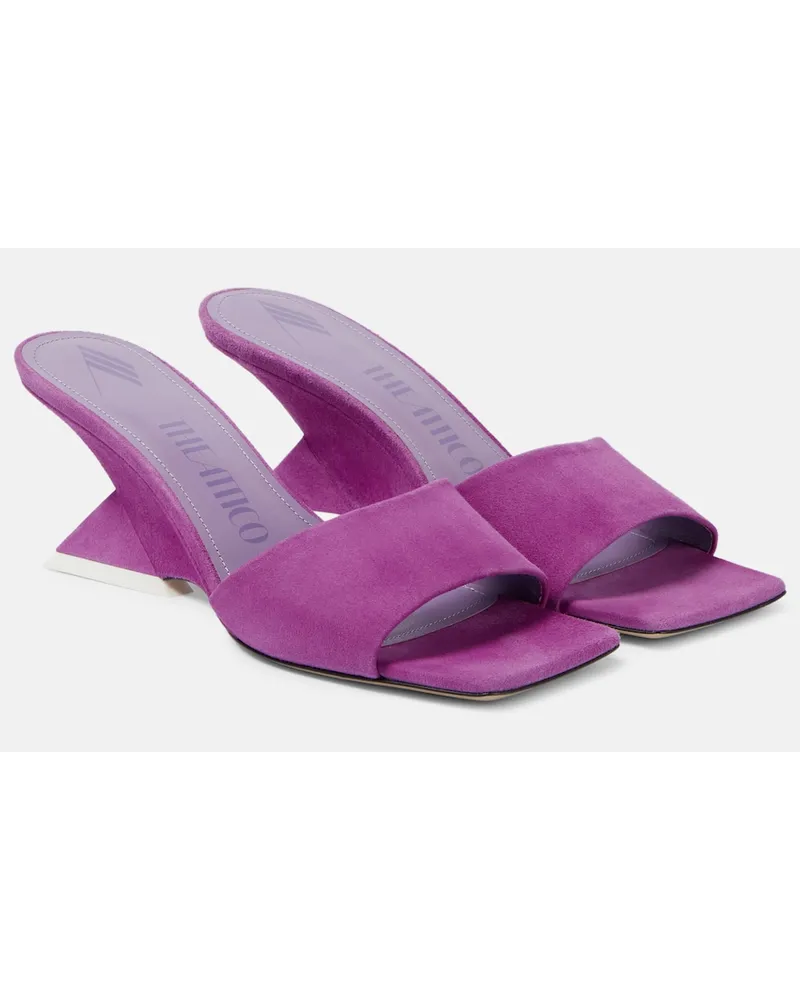 ATTICO Sandali Cheope 60 in suede Viola