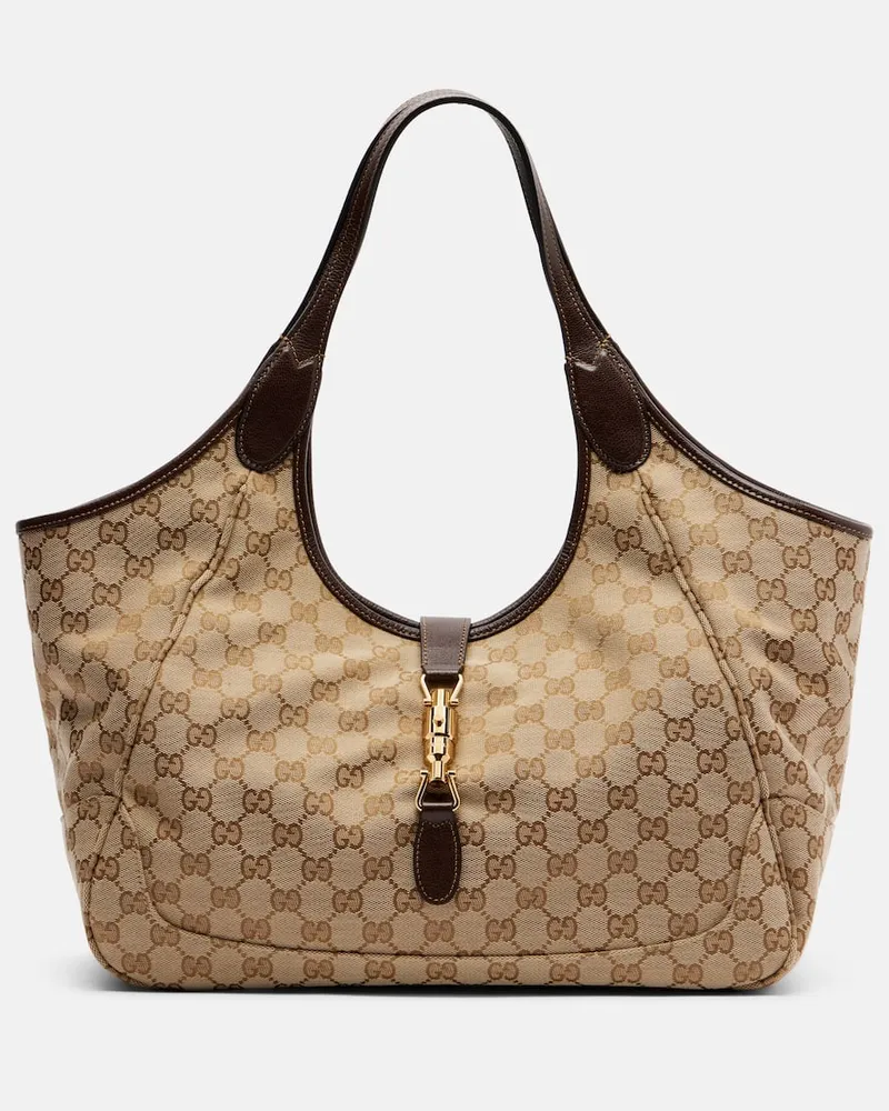 Gucci Borsa Gucci Mercato GG Canvas Medium Beige