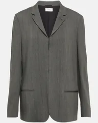 The Row Blazer in misto lana Grigio