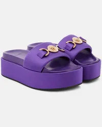 Versace Sandali Medusa Biggie con plateau Viola