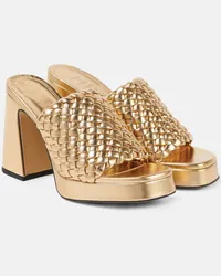 SOULIERS MARTINEZ Sandali Paloma 100 in pelle metallizzata Oro