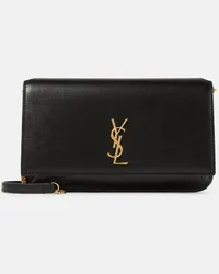 Saint Laurent Borsa porta smartphone Cassandre in pelle Nero