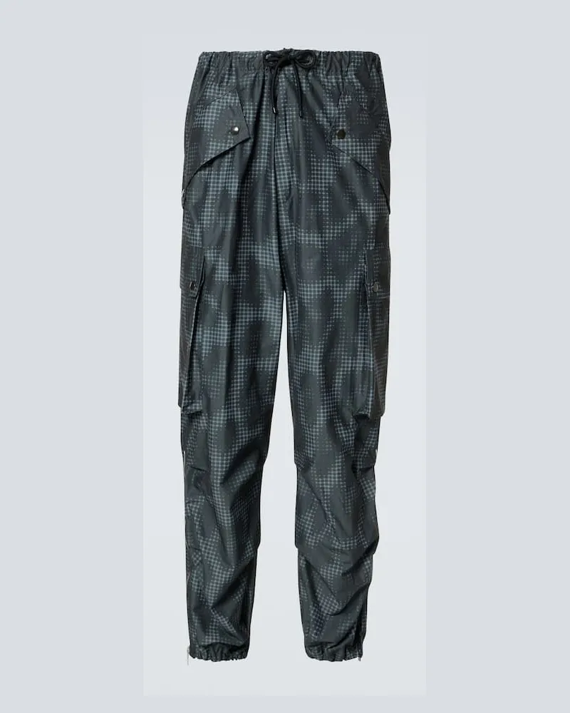 Dries van Noten Pantaloni cargo con stampa Grigio