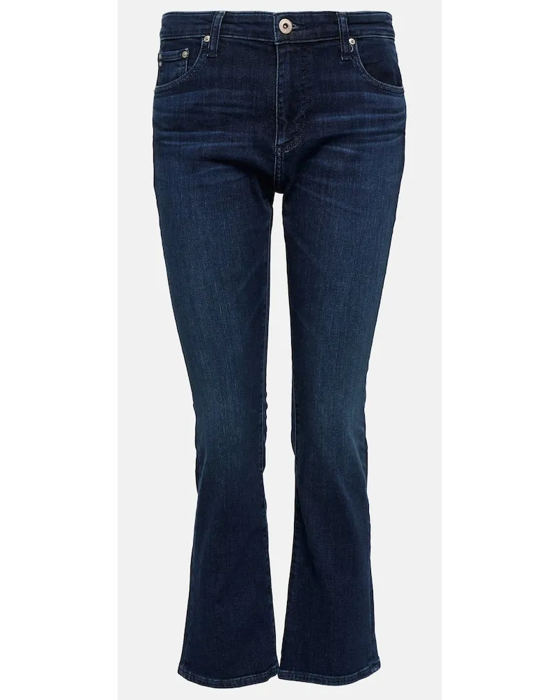 Adriano Goldschmied Jeans cropped Jodi a vita media Blu