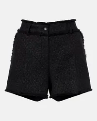 Dolce & Gabbana Shorts in tweed di misto lana Nero