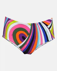 Emilio Pucci Slip bikini a vita media Iride con stampa Multicolore