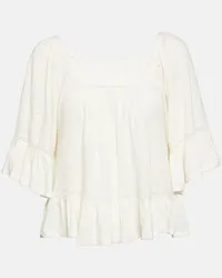 Ralph Lauren Top in lino Bianco