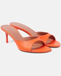 Amina Muaddi Sandali Jeanne Slipper 60 in pelle Arancione