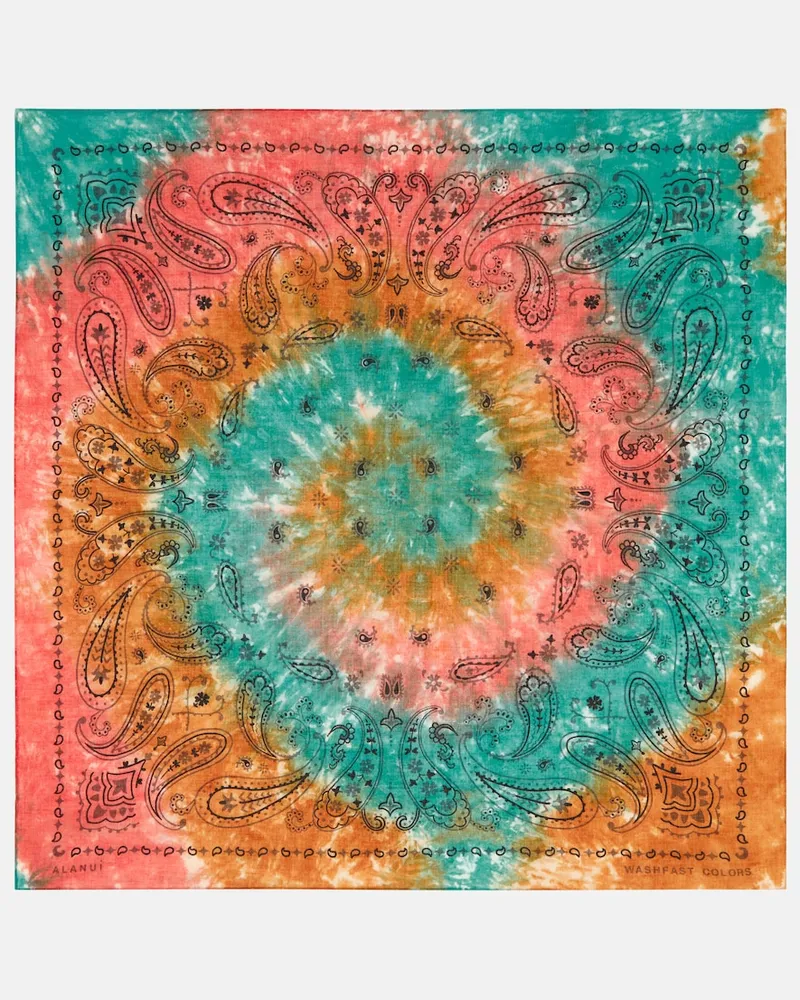 Alanui Foulard Bandana in chiffon di cotone Multicolore