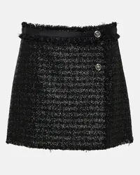 Versace Minigonna in bouclé Nero