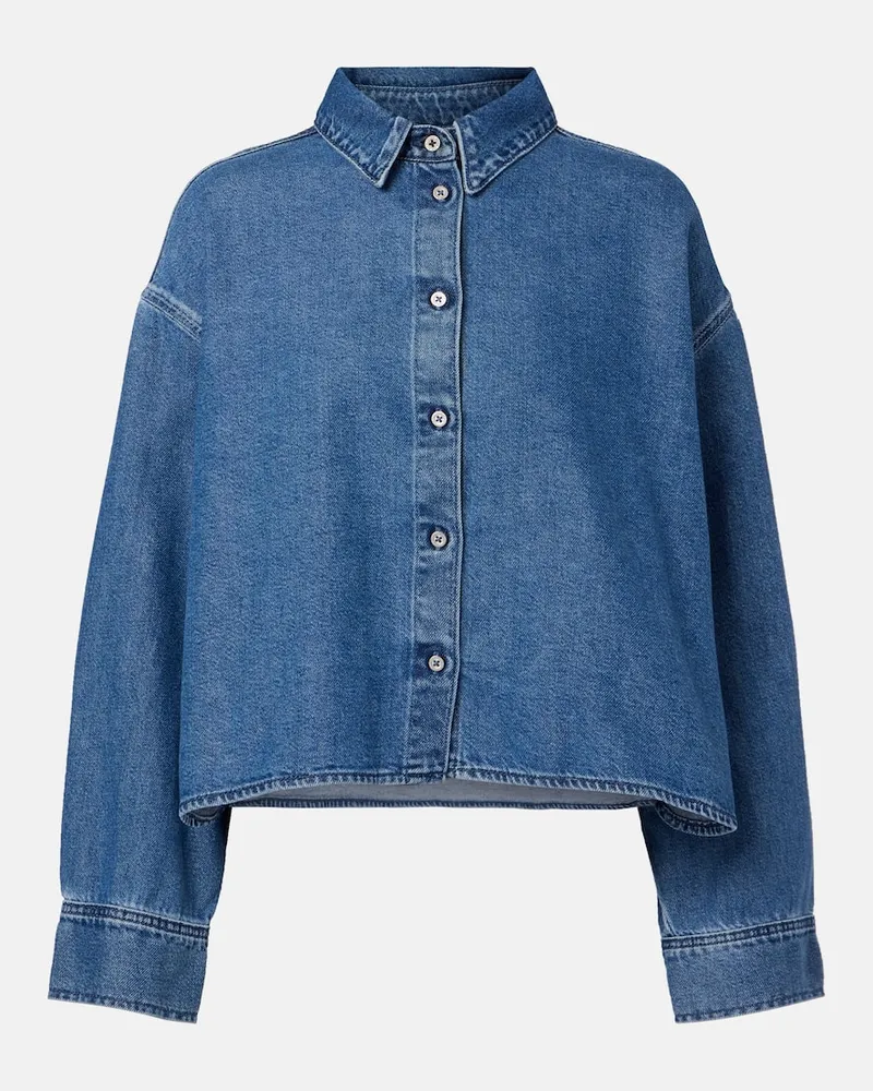 7 for all mankind Camicia di jeans cropped Nina Blu