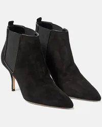 Manolo Blahnik Stivaletti Dildi Otto in suede Nero