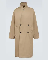 Christophe Lemaire Trench in gabardine di cotone Beige