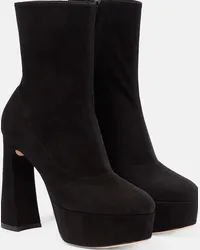 Gianvito Rossi Stivaletti Camnero in suede Nero