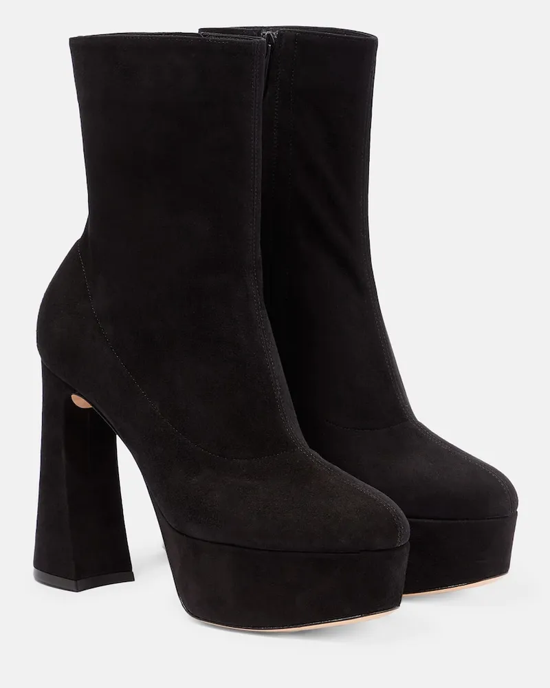 Gianvito Rossi Stivaletti Camnero in suede Nero