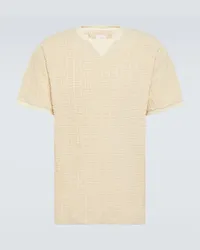 Givenchy T-shirt in jacquard di misto cotone 4G Bianco