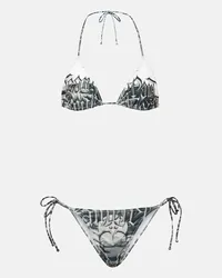 Jean Paul Gaultier Bikini con stampa Multicolore