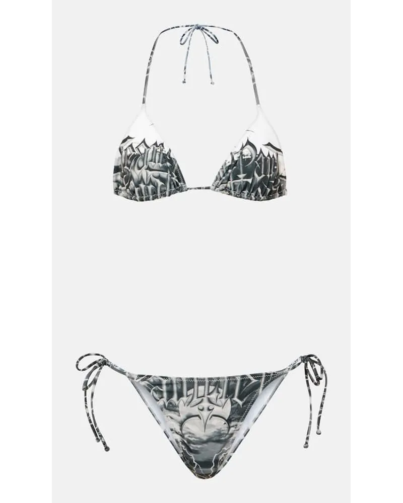 Jean Paul Gaultier Bikini con stampa Multicolore