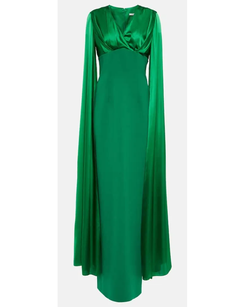 Safiyaa Abito lungo in crÃªpe Verde