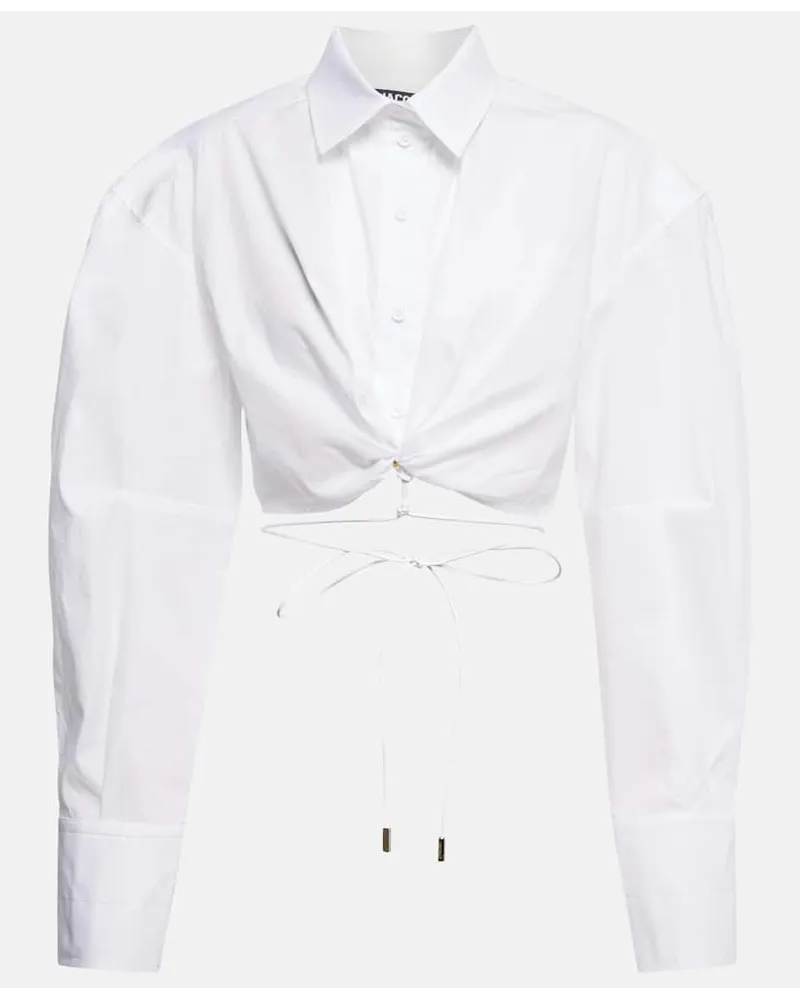 Jacquemus Camicia La Chemise Plidao Bianco