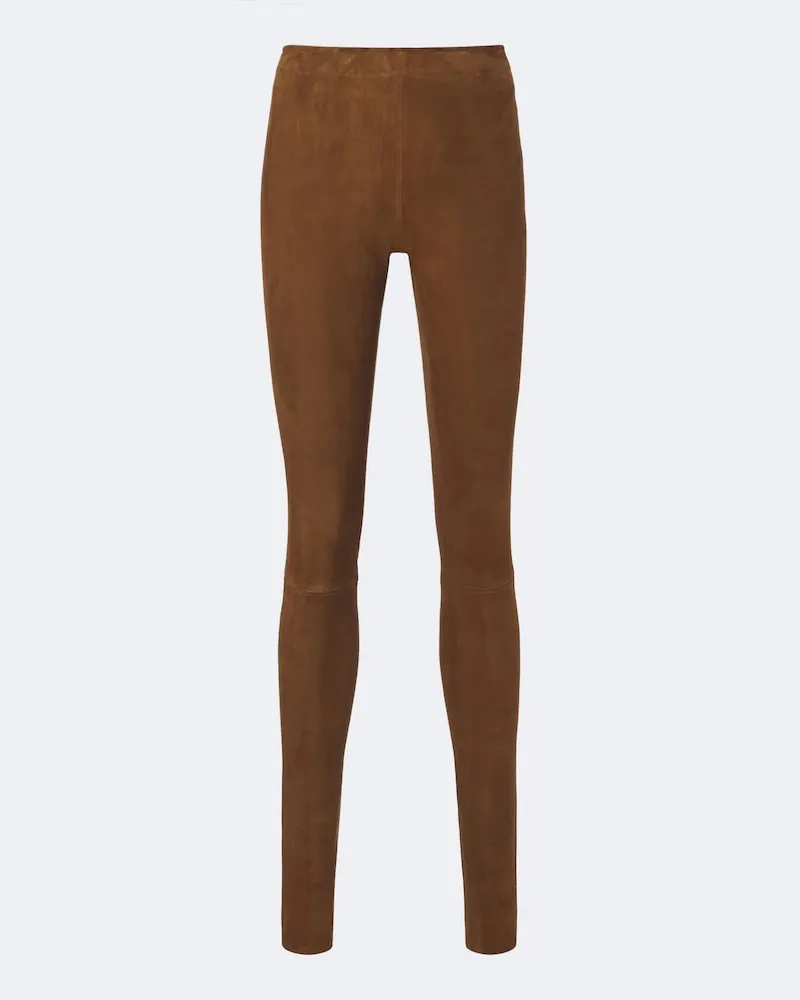 Stouls Leggings Carolyn in suede Marrone