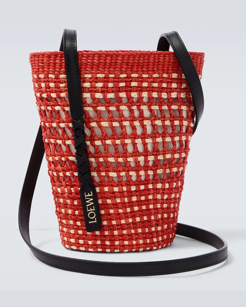 Loewe Paula's Ibiza â Borsa a spalla con pelle Arancione