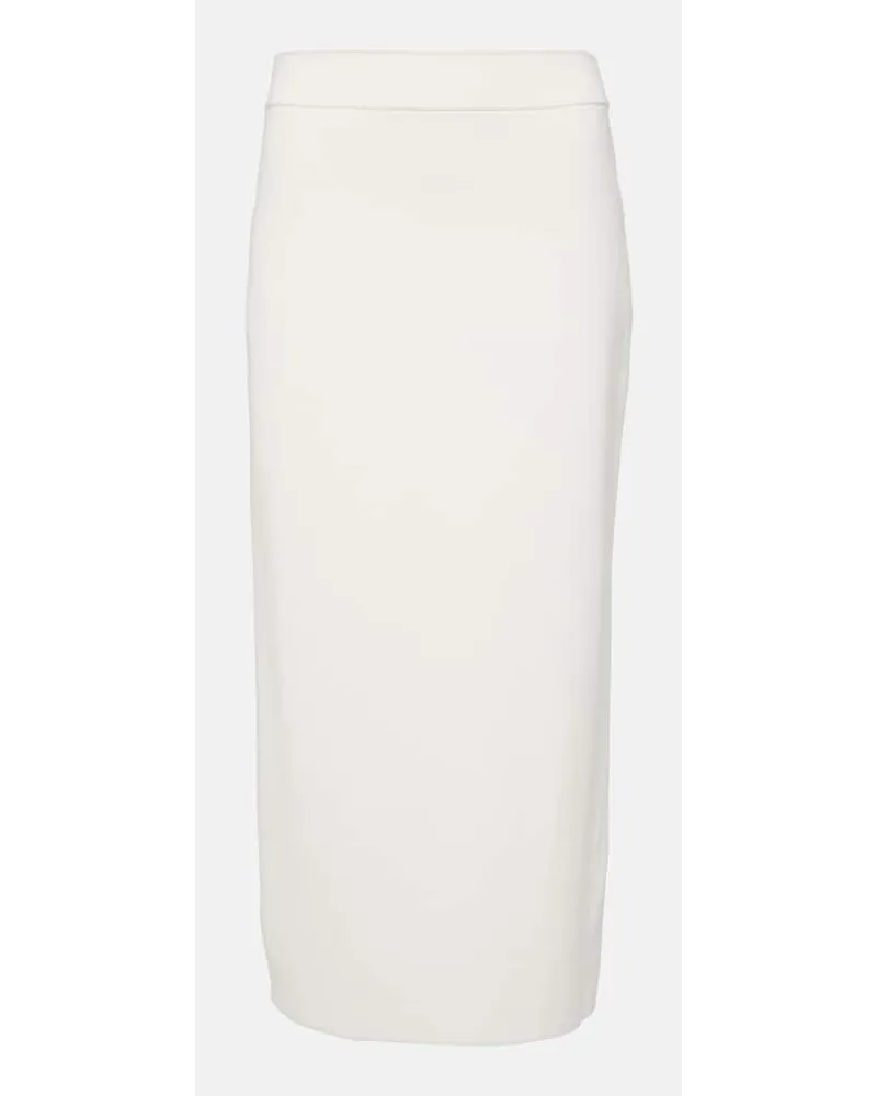 FRANKIE Shop Gonna Solange in maglia a coste Bianco