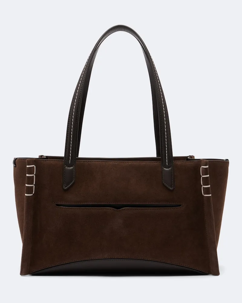 J.W.Anderson Shopper Loafer Cabas in suede Marrone