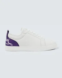 Christian Louboutin Sneakers Fun Louis Junior in pelle Bianco