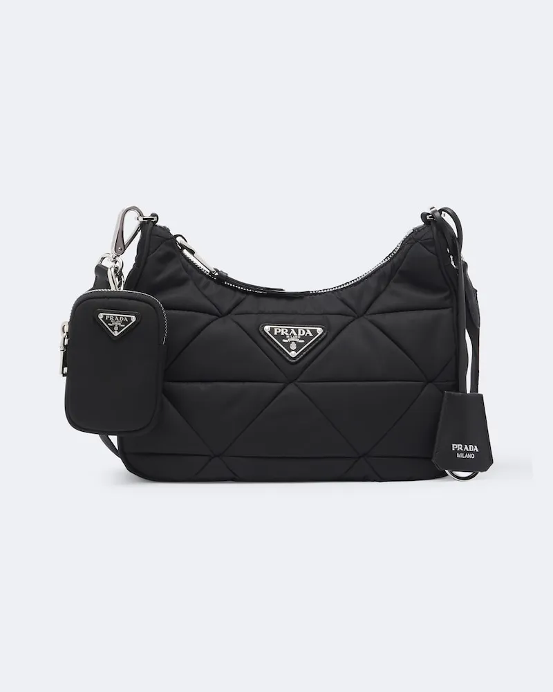 Prada Borsa a spalla Prada Re-Edition in Re-Nylon Nero
