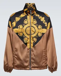 Versace Bomber Maschera Baroque in raso Multicolore