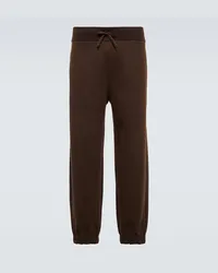 Loro Piana Pantaloni sportivi in misto cashmere Nero