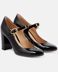 Gianvito Rossi Pumps Mary Ribbon in vernice Nero