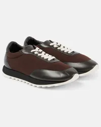 The Row Sneakers Owen con pelle Marrone