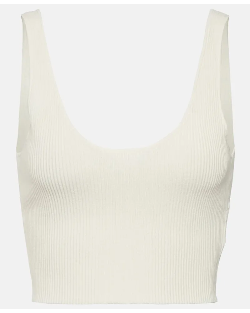 Chloé ChloÃ© Top cropped in maglia di lana Bianco