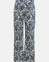 Max Mara Pantaloni Aversa in cotone Blu