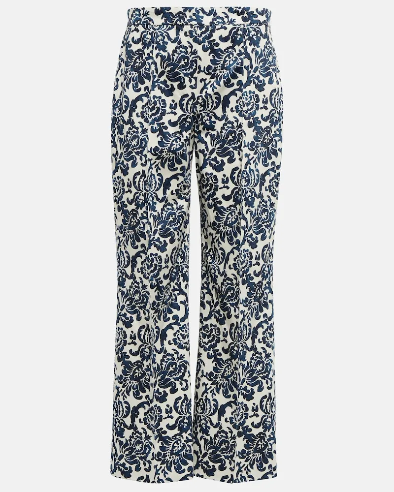 Max Mara Pantaloni Aversa in cotone Blu