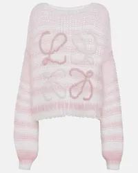 Loewe Pullover Anagram in misto lana Rosa