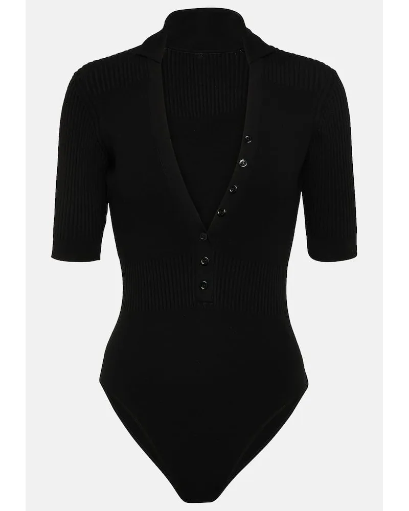 Jacquemus Body Yauco in maglia a coste Nero