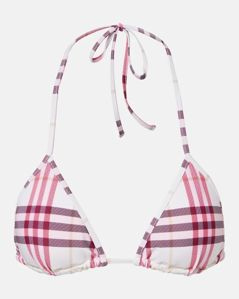 Burberry Top bikini Check Rosa