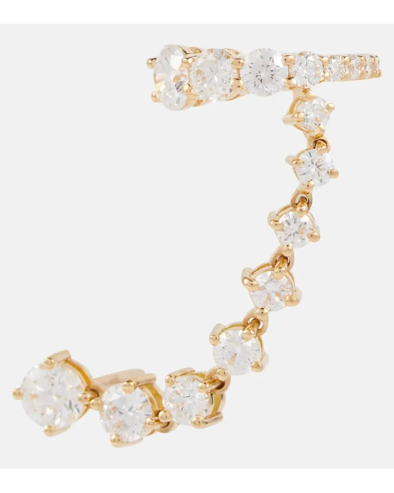 Melissa Kaye Orecchino singolo Sadie in oro 18kt con diamanti Oro