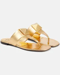 Valentino Garavani Sandali infradito One Stud in pelle Oro